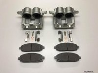 2 x Front Brake Caliper & brake Pads for Jeep Commander XK 2005-2010 BRK/XK/010A 