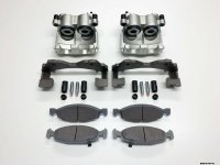 2x Front Caliper & Brake Pads for Jeep Grand Cherokee WJ 1999-2002 BRK/WJ/014A 