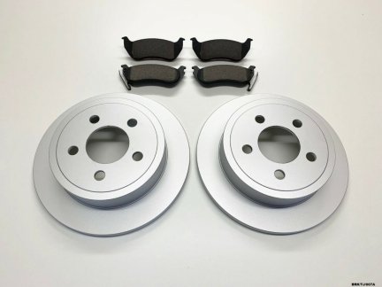 2 x Rear Brake Disc & Brake Pads for Jeep Wrangler TJ 2003-2006 BRK/TJ/007A
