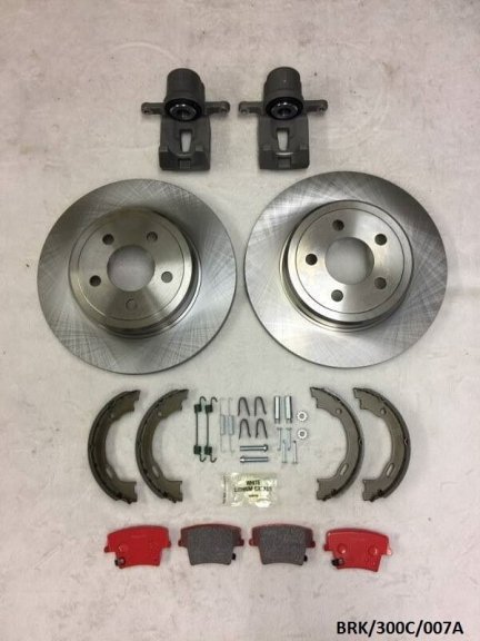 Rear Brakes Repair KIT Ceramic for Chrysler 300C 2005-2016 SOLID BRK/300C/007A