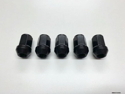 5 x Black Wheel Nut for Jeep Wrangler YJ & TJ 1987-2006  WBHA/TJ/030A