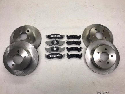 Front & Rear Brake Discs & Pads for Jeep Grand Cherokee ZJ 1993-1998 BRK/ZJ/014A