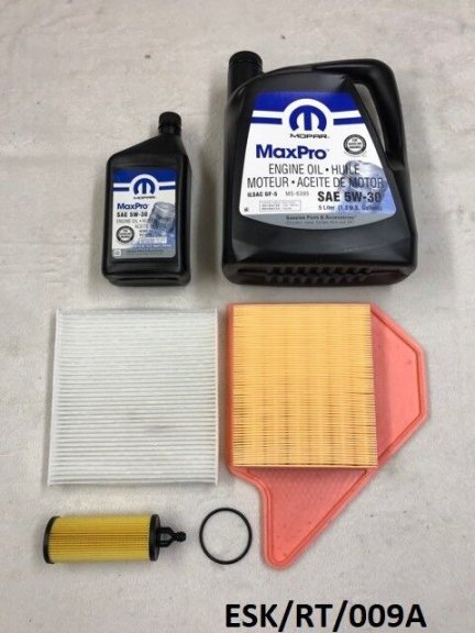 Engine Medium Service KIT for Chrysler Voyager 3.6L 2014-2017 ESK/RT/009A 5W30