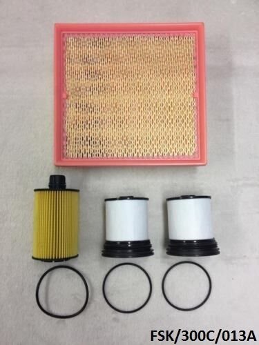 Oil, Air Filter & Fuel Filters for Chrysler 300C 3.0CRD 2011-2017 FSK/300C/013A