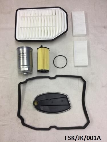 Filters Service KIT for Jeep Wrangler JK 2.8CRD 2011-2017 W5A580  FSK/JK/001A