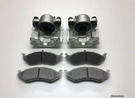 2x Front Brake Caliper & CERAMIC Pads for Jeep Cherokee XJ 1990-2001 BRK/XJ/010A