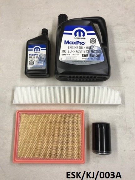 Engine Medium Service KIT for Jeep Cherokee KJ 3.7L 2002-2007 ESK/KJ/003A 5W30