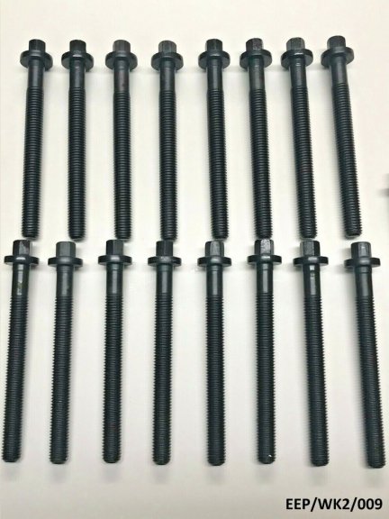 16 x Cylinder Block Bolts for Jeep Grand Cherokee 3.0CRD 2011-2020 EEP/WK2/009A