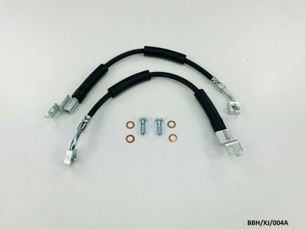 2 x Front Brake Hose & 2 x Banjo Bolt for Jeep Cherokee XJ 1990-2001 BBH/XJ/004A