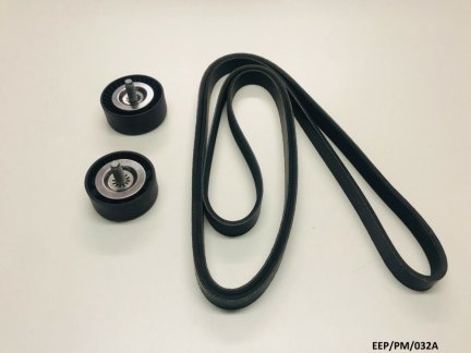 Serpentine Belt & 2x Idler Pulley for Caliber 1.8L 2.0L 2.4L 07-2009 EEP/PM/032A