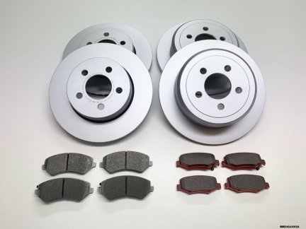 Front & Rear Brake Discs & Brake Pads for Dodge Nitro KA 2007-2011 BBD/KA/003A