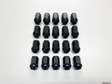 20 x Black Wheel Nut for Jeep Grand Cherokee / Commander 2005-2010 WBHA/WK/014A