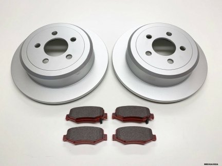 2 x Rear Brake Disc & Brake Pads for Dodge Nitro KA 2007-2011 BBD/KA/002A