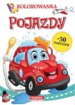 Kolorowanka Pojazdy z naklejkami