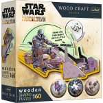 Puzzle 160 drewniane konturowe  The Mandalorian Zjednoczenie 20187