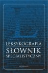 Leksykografia - słownik specjalistyczny (E-BOOK)
