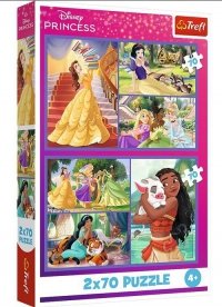 Puzzle Disney Księżniczki Bajkowe dni 2 x 70 