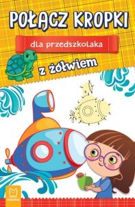Połącz kropki dla przedszkolaka z żółwiem