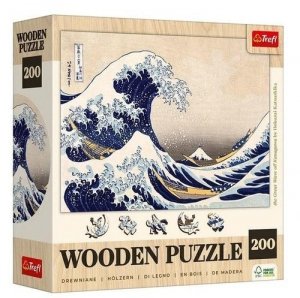 Puzzle Drewniane 200 Wielka Fala w Kanagawie