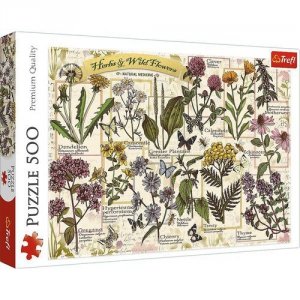 Puzzle 500 Zielnik Zioła lecznicze