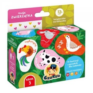 CzuCzu Moje zwierzątka Książeczka na kółeczku dla dzieci 12 mies.+