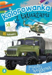Kolorowanka z tatuażami Pojazdy wojskowe