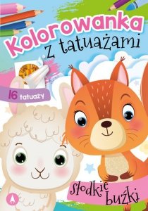 Kolorowanka z tatuażami Słodkie buźki