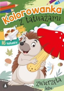 Kolorowanka z tatuażami Zwierzęta leśne