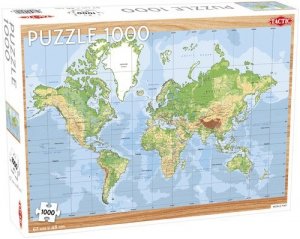 Puzzle World Map 1000