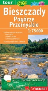 Bieszczady i Pogórze Przemyskie Mapa turystyczna 1: 75 000
