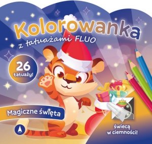 Kolorowanka z tatuażami FLUO Magiczne święta