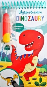 Wysportowane dinozaury Kolorowanka wodna