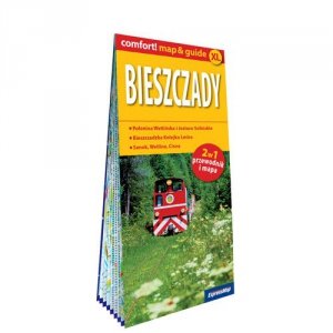 Bieszczady laminowany map&guide 2w1 przewodnik i mapa