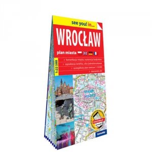 Wrocław; papierowy plan miasta 1:22 500