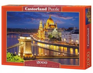 Puzzle Budapest view at dusk 2000