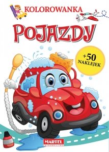Kolorowanka Pojazdy z naklejkami