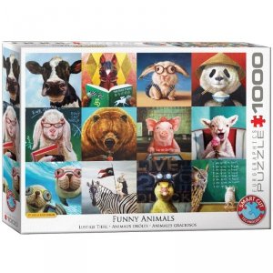 Puzzle 1000 Funny Animals by Lucia Heffernan 6000-5524