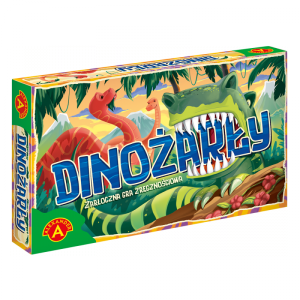 Gra Dinożarły katapulta z żetonami