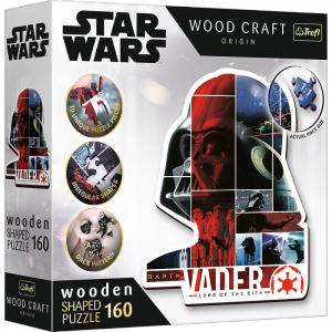 Puzzle 160 drewniane konturowe Darth Vader 20190