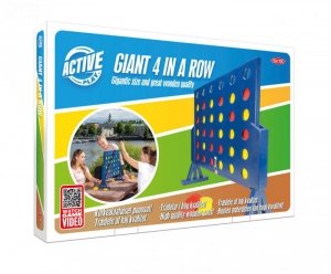 Gra Cztery w rzędzie Deluxe drewniane