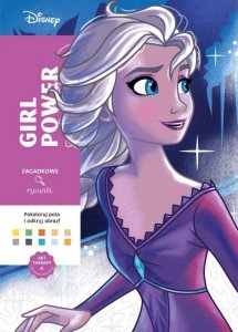 Girl power. Disney. Zagadkowe rysunki. Kolorowanka antystresowa. Art therapy