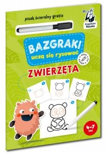 Zwierzęta. Bazgraki uczą się rysować. Kapitan Nauka. Bazgraki