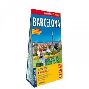 Barcelona laminowany plan miasta 1:20 000 2026