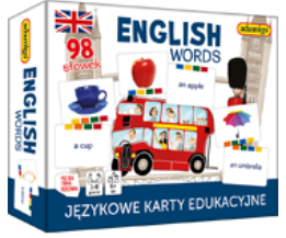 English words. Językowe karty edukacyjne