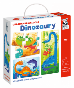 Kapitan Nauka. Układanki Malucha XL. Dinozaury 2+