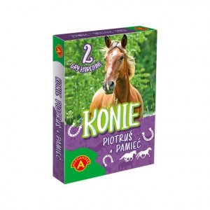 Karty Piotruś. Pamięć  konie.