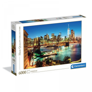 Puzzle 6000 elementów. HQ Brooklyn Bridge Lights