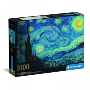 Puzzle 1000 elementów. Compact Museum Van Gogh, The Starry Night