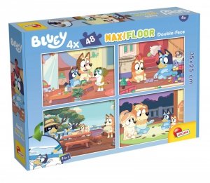 Lisciani. Puzzle podłogowe Bluey. 4x18 elementów