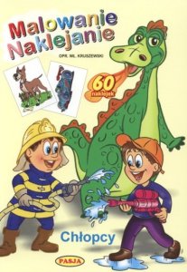 Malowanie naklejanie - chłopcy